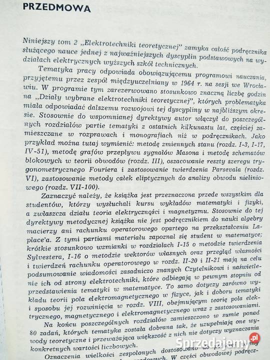 Elektrotechnika teoretyczna zawodowe książki Warszawa