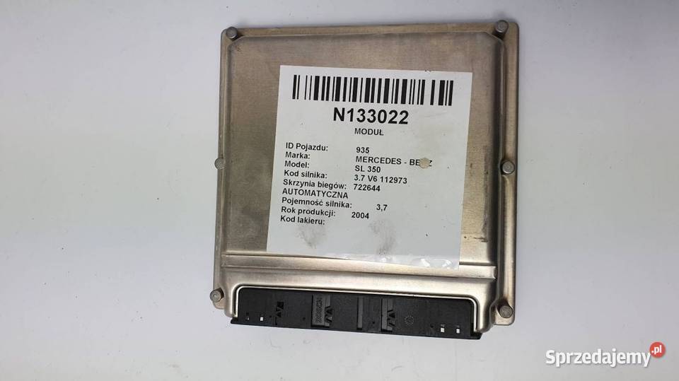 KOMPUTER ECU A1121535979 MERCEDES SL 350 37 Pozostałe Lipno