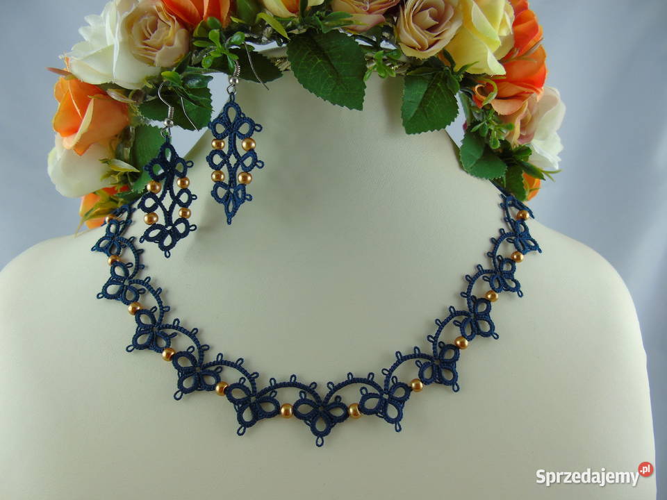 Biżuteria frywolitkowa małopolskie Wiśniowa