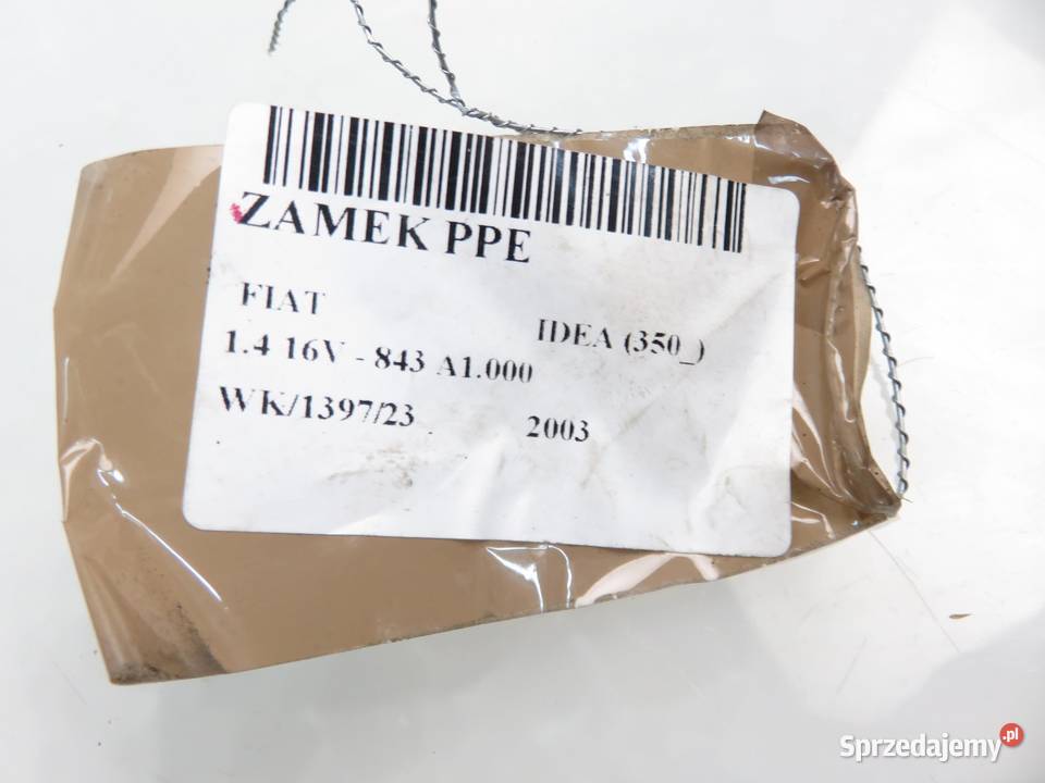 ZAMEK PRAWY PRZEDNI FIAT IDEA Motoryzacja sprzedam