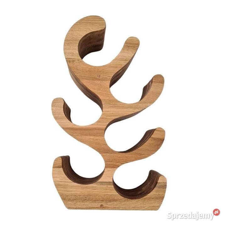 Stojak na wino drzewko DĘBOWY DEKOR odcienie brązowego małopolskie Skawina sprzedam