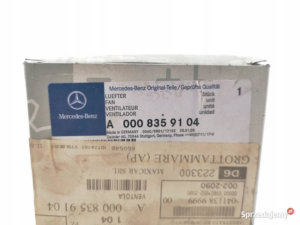 ŚMIGŁO WEBASTO MERCEDES 3331 3348 ACTROS MP2 MP3