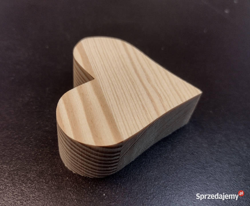 serce serduszko serca drewniane 3D grube Białystok sprzedam