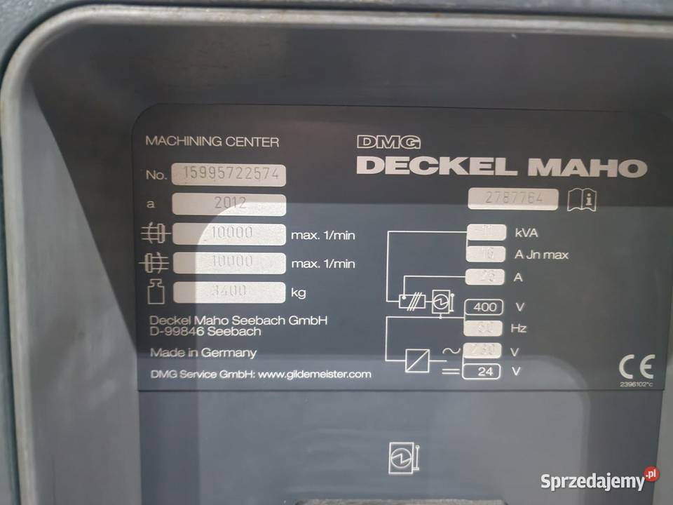 DMG MORI Milltap 700 2012 3osiowe centrum CNC Chybie