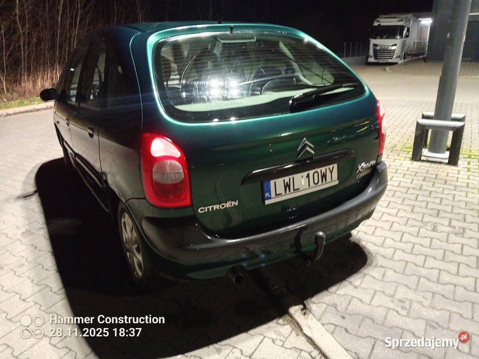 Citroen Xsara Picasso 2002r 18 bgaz sekwencja welurowa tapicerka Włodawa