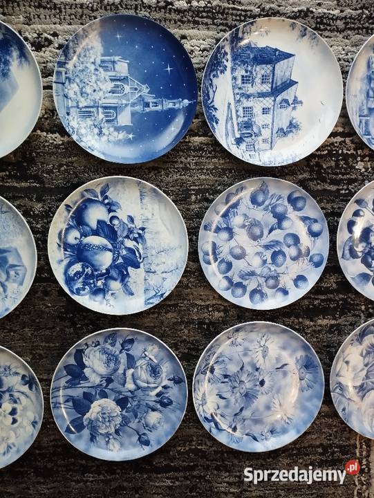 Talerze dekoracyjne porcelana Miłkowice sprzedam