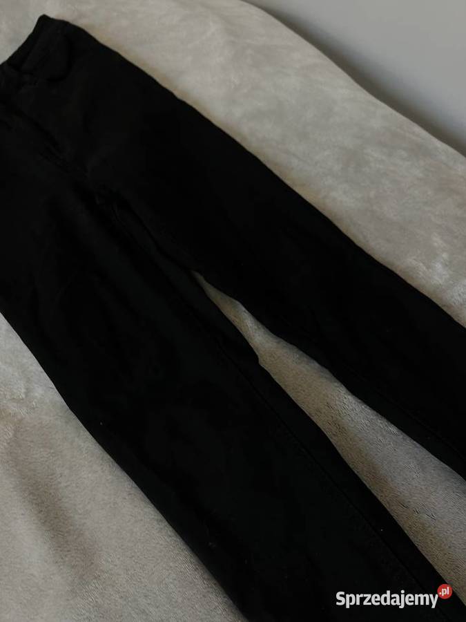 Rurki jegginsy skinny czarne Cropp z wysokim Jasło sprzedam