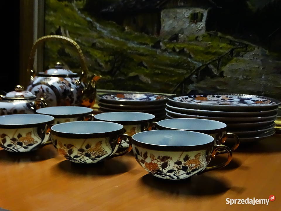 Serwis kawowy SAJI Fine China Japan Biłgoraj sprzedam
