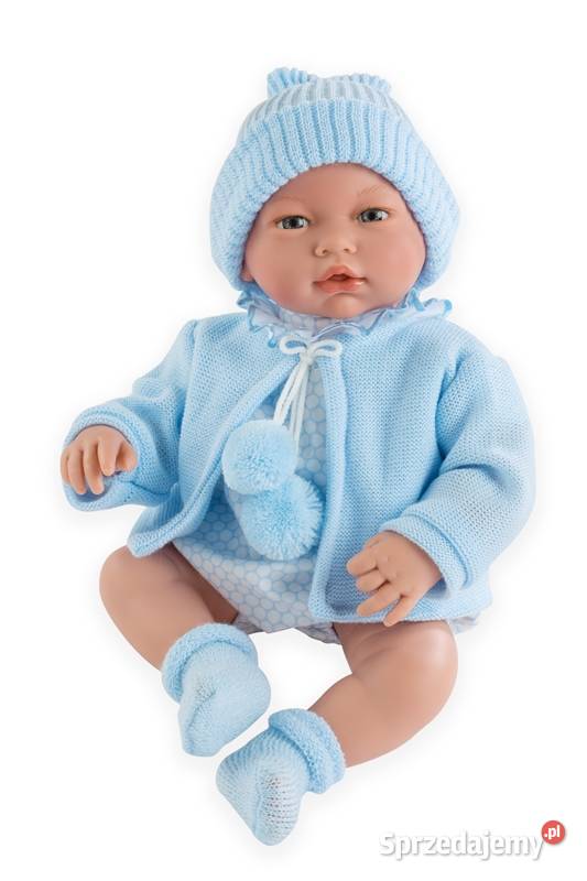 MG597 Lalka bobas Samuel w niebieskim sweterku Dla Dziecka podlaskie sprzedam