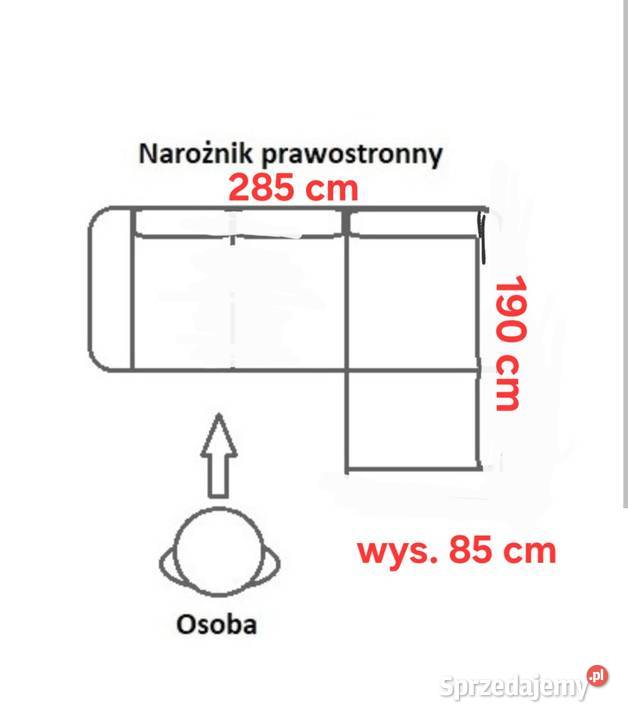 Narożnik rozkładany z funkcją spania i miejscem Wrocław sprzedam
