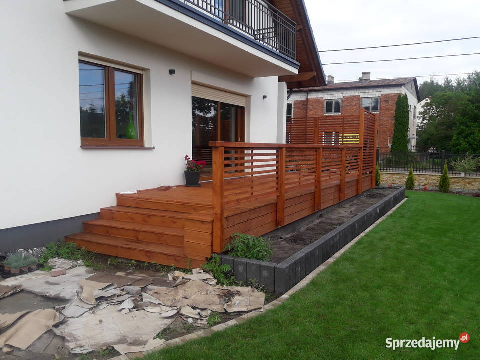 Tarasy drewniane zadaszenia Tarasow Altany Wąchock