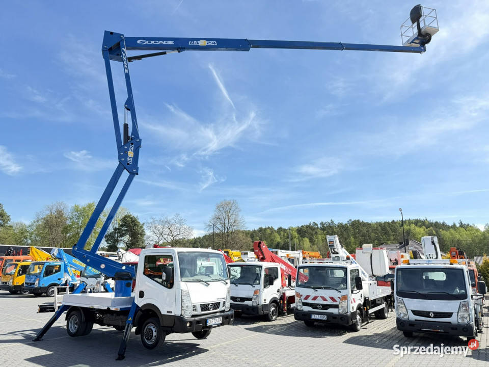 Nissan Cabstar Zwyżka Podnośnik Koszowy SOCAGE immobilizer Widełki