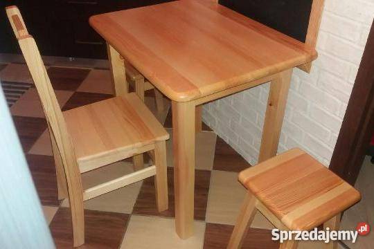 NOWY masywny stół 70X70x75 drewniany do kuchni Stoły, krzesła, biurka