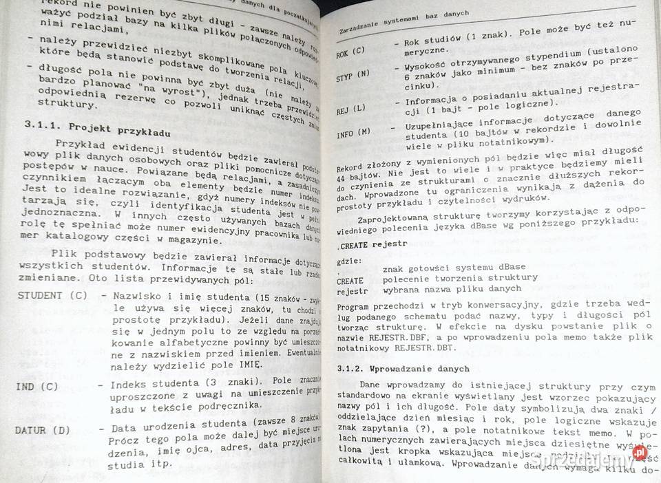 Bazy danych początkujących Witold Sikorski Chełm