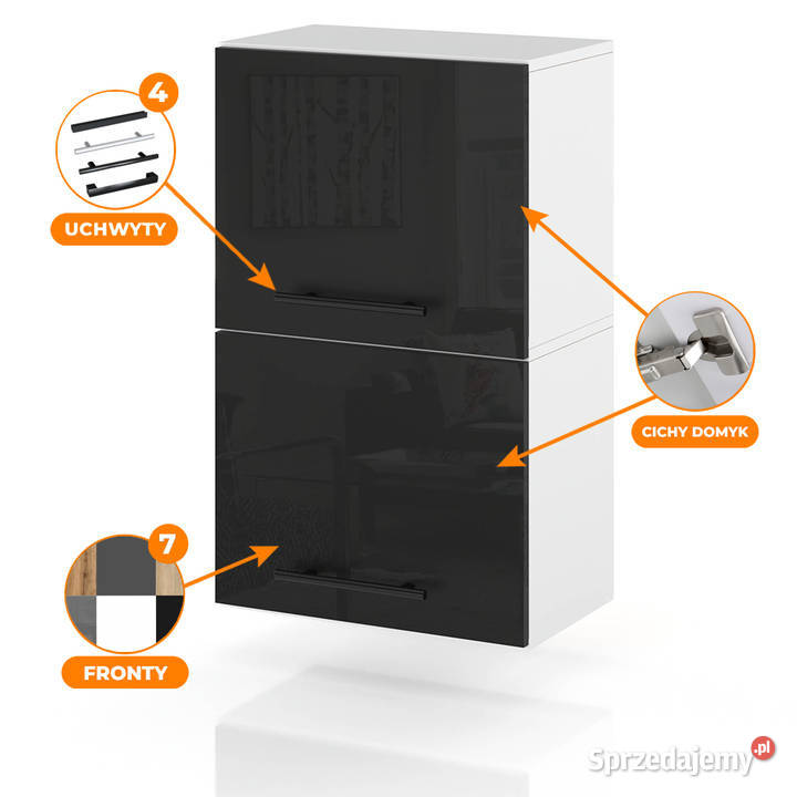 Szafka Kuchenna Wisząca Klapowa Modułowa 40 32cm Kuchenne Szafki warmińsko-mazurskie