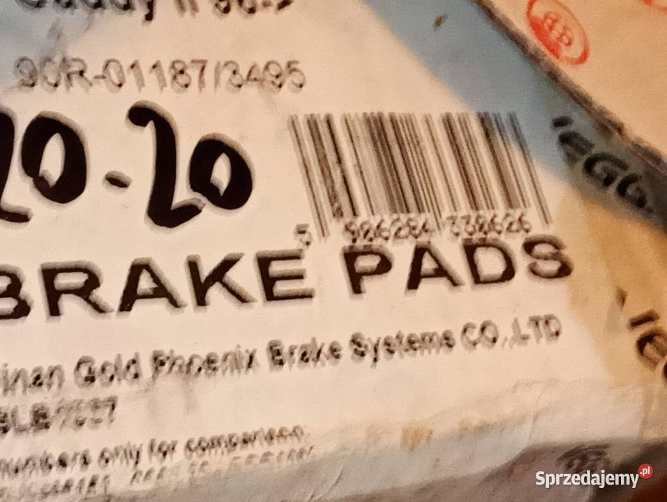 Klocki hamulcowe skoda fabia VW caddy 2 na