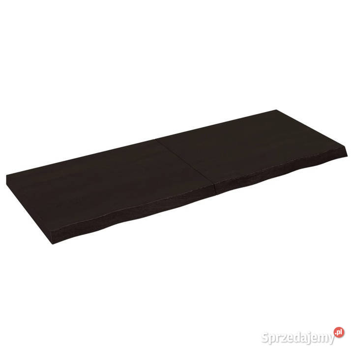 Blat stołu ciemnobrązowy 160x60x26 lite drewno mazowieckie