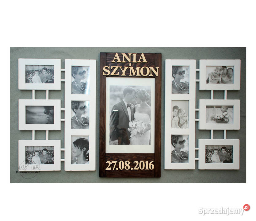 Galeria Ścienna ramki na zdjęcia Prezent na Ślub Wrocław sprzedam