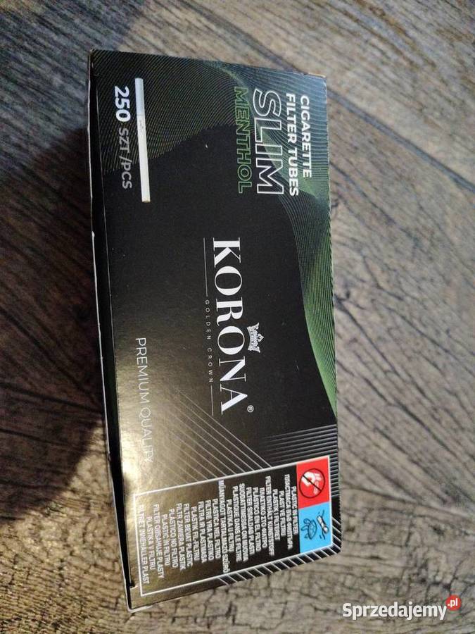 Gilzy Korona Slim menthol 250 Radom sprzedam