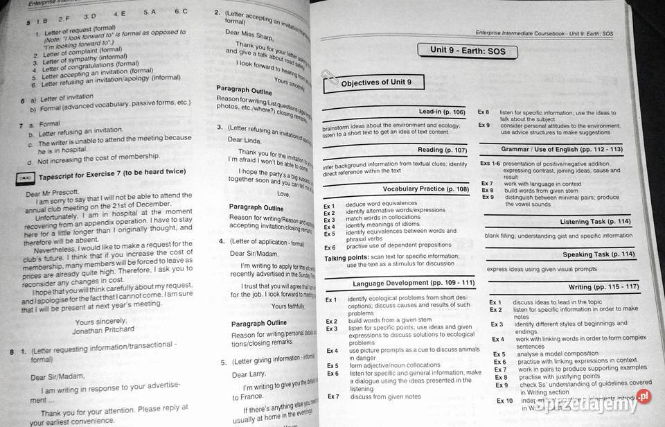 Enterprise 4 Coursebook Intermediate V Evans J Pozostałe Chełm sprzedam