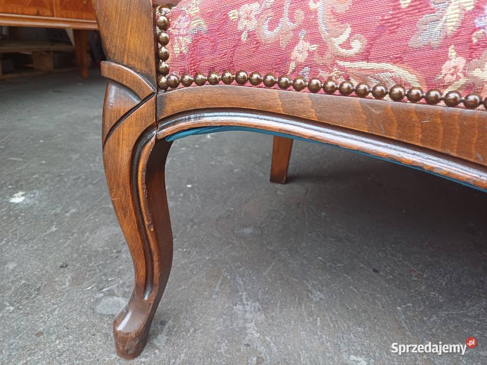 Sofa styl Ludwik Filip wysokie oparcie