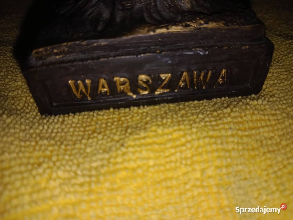 Syrenka Warszawska złota figurka Sosnowiec