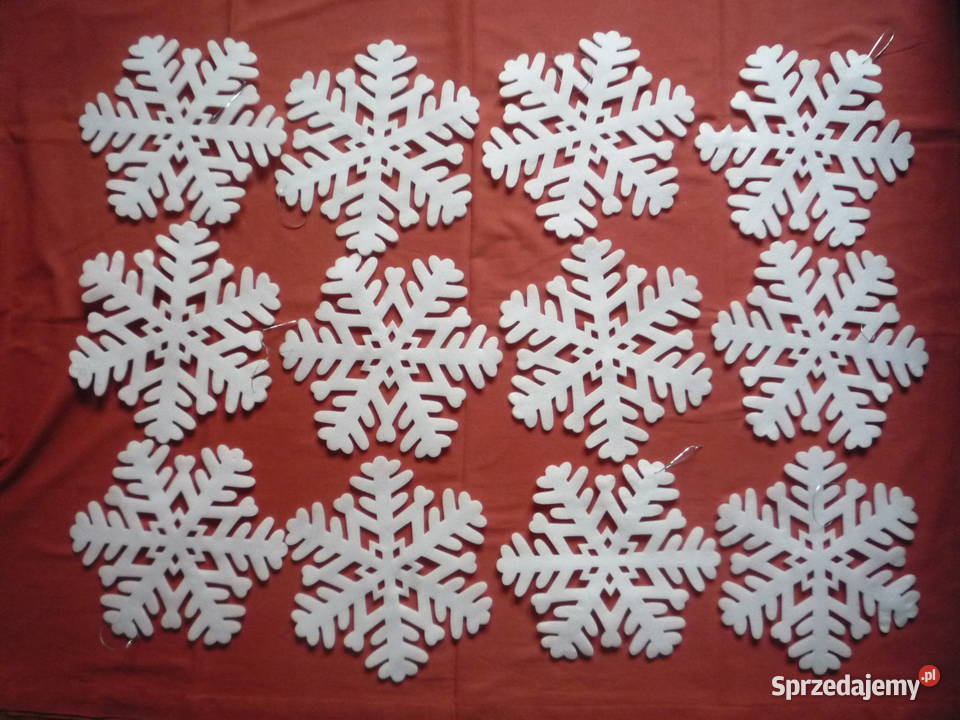 6 sztuk duże gwiazdki Śnieżynki piankowe Nowe Boże Narodzenie Szczecin
