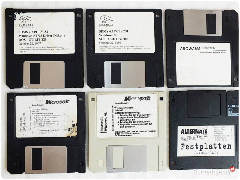Starsze Dyskietki Zestaw Dyskietka Microsoft Żary