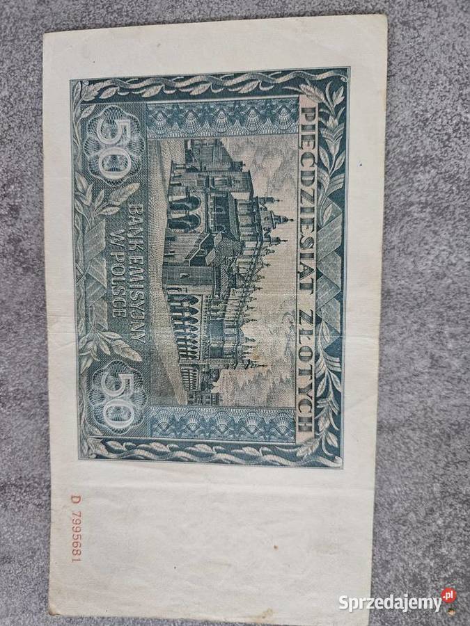 Banknot 50 1941 Generalna Gubernia zestaw 11 małopolskie Rabka-Zdrój