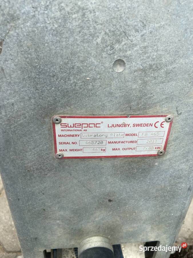 Zagęszczarka spalinowa Swepac FB465 Białystok