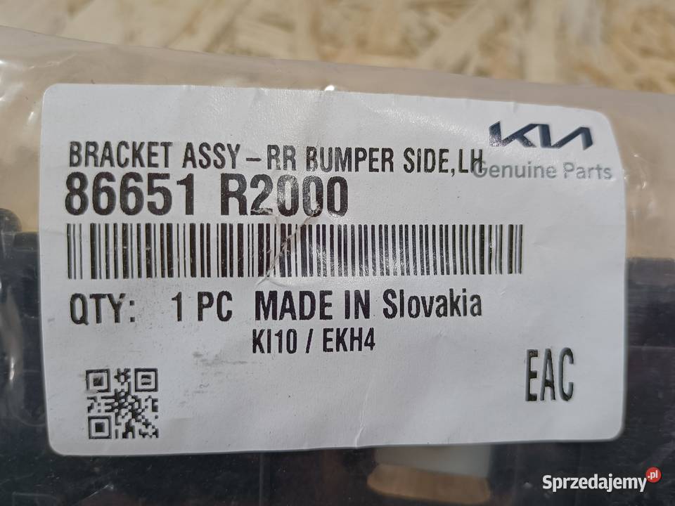 KIA SPORTAGE V ŚLIZG MOCOWANIE ZDERZAK LEWY TYŁ osobowe