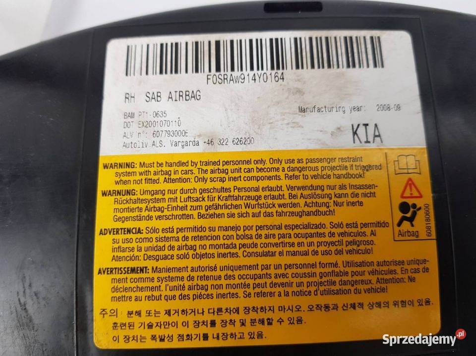 PODUSZKA AIRBAG PRAWA Z FOTELA CEED I sprzedam