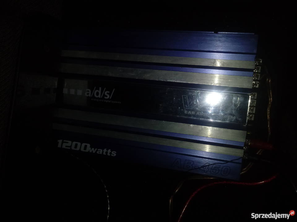 Wzmacniacz ads 1200 watt plus skrzynia basowa Grudziądz sprzedam