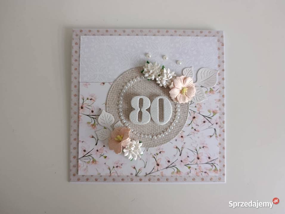 Elegancka Kartka ręcznie robiona urodzinowa łódzkie Łódź