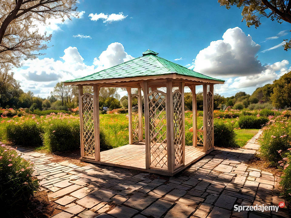 ALTANA 3 DREWNIANA KWADRATOWA 3x3 OGRODOWA sprzedam