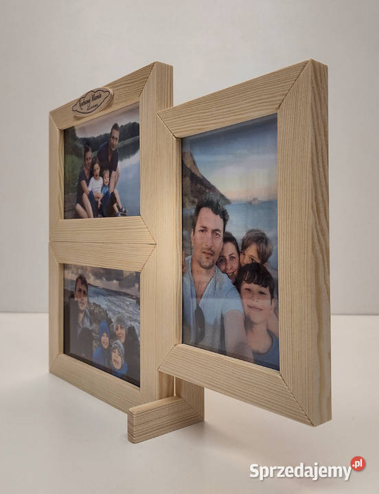 Ramka Na Zdjęcia 10x15 DREWNO Napis i DEDYKACJA Szczecin