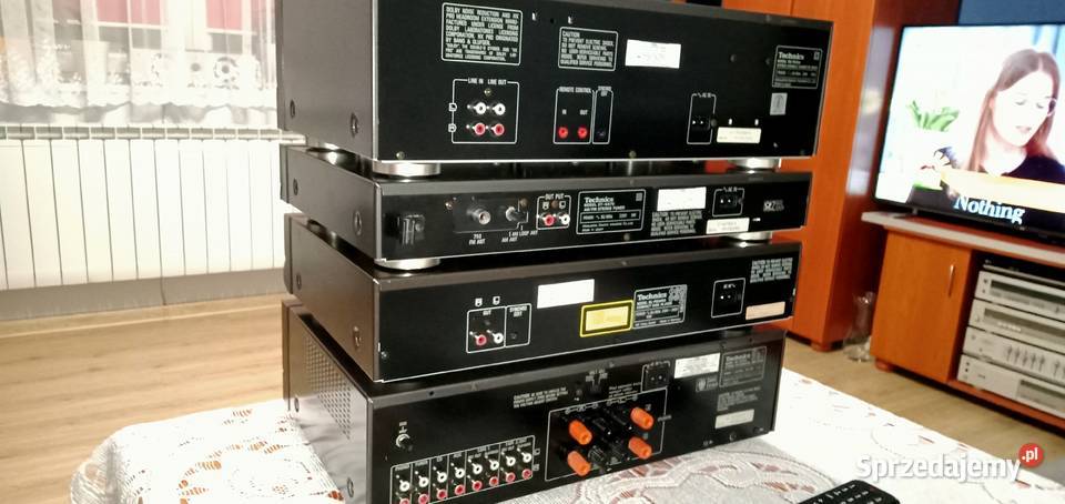 Wieża Zestaw TECHNICS Stan 100 sprawny Nie Denon Elektronika Bełchatów sprzedam