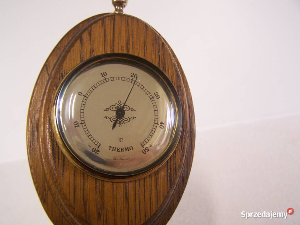 Stylowa stacja pogodowa z WestGermany barometr