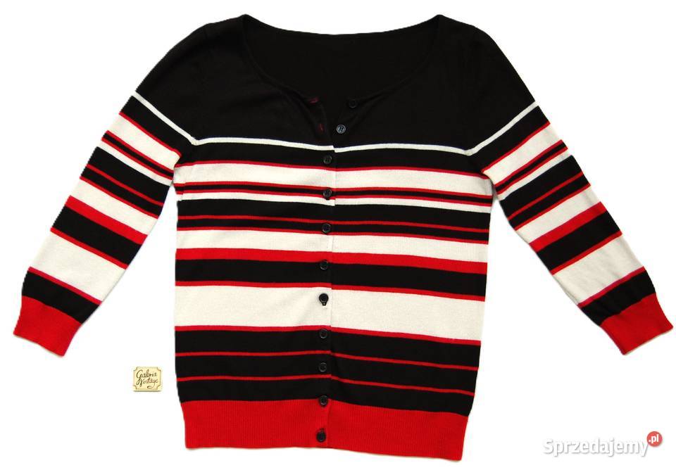 Letni kardigan damski Solar 36 S wiskoza paski Odzież damska Lublin