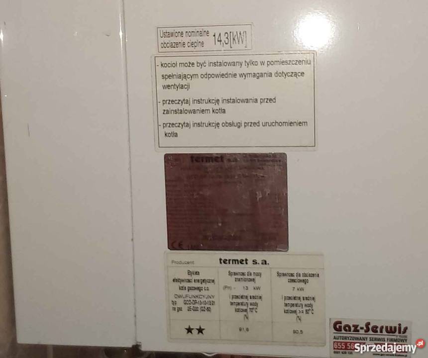 Kocioł gazowy Termet MiniMax GCODP1310