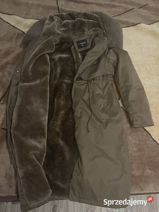 Zimowa Kurta damska Parka brązowa