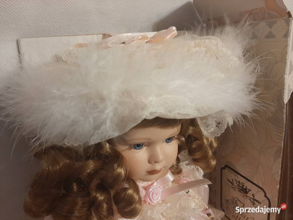 Piękna porcelanowa kolekcjonerska lalka Leonardo
