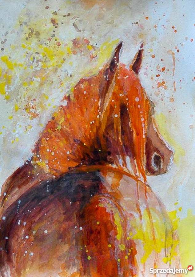 W słońcu obraz akwarelami artystki plastyka Katowice