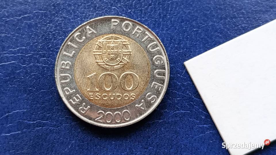 Stare monety 100 eskudo 2000 Portugalia Numizmatyka Lesko