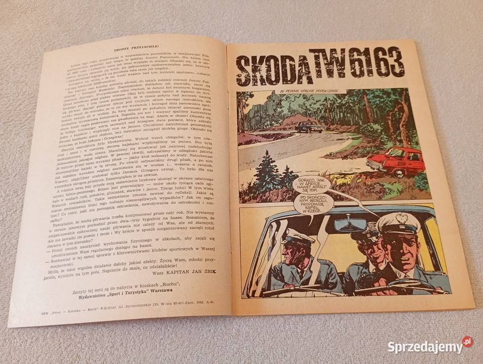 Kapitan Żbik Skoda TW6163 Pierwsze wydanie w Książki i Podręczniki Łódź sprzedam