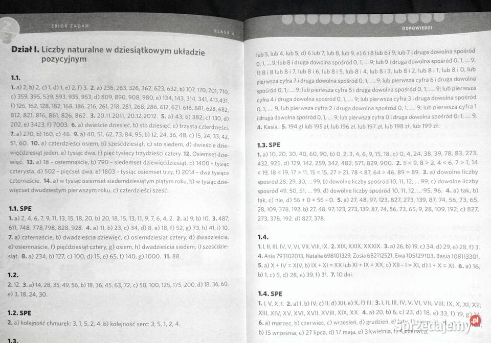 Matematyka z klasą Kl 4 Zbiór zadań Monika Kunc miękka Chełm