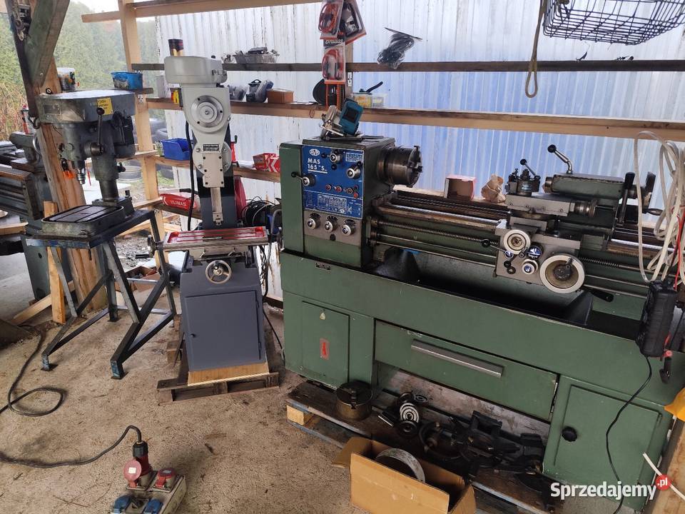 Wiertarka kolumnowa do metalu gwinciarka tokarka Maków Podhalański