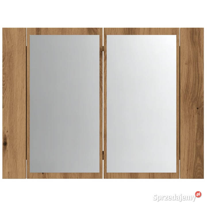 Szafka łazienkowa z lustrem dąb artisan 60x12x45