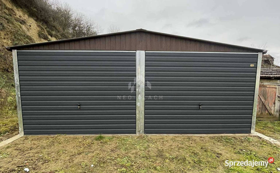 Garaż blaszany 6x58m 2x Brama uchylna 35m2 Nowy Sącz sprzedam