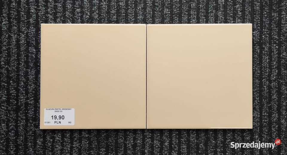 Tania Płytka GLAZURA PASTEL KREMOWY 20X20 lubelskie Kraśnik